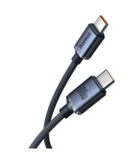 Data-кабель Baseus Crystal Shine CAJY000701 PD100W Type-C - Type-C 5A 2m, Black