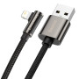 Data-кабель Baseus CALCS-A01 USB - Lightning 2.4A 2m, Black
