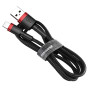Data-кабель Baseus Cafule CALKLF-A19 Lightning 2.4A 50см, Black-Red