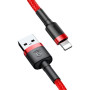 Data-кабель Baseus Cafule CALKLF-B09 Lightning 2.4A 1m, Red
