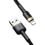 Data Кабель Baseus Cafule CALKLF-BV1 USB to Lightning 2.4A 1m, Black