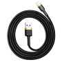 Data Кабель Baseus Cafule CALKLF-BV1 USB to Lightning 2.4A 1m, Black