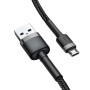 Data - кабель Baseus Cafule CAMKLF-AG1 MicroUsb 0.5м, Black