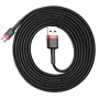 Data-кабель Baseus Cafule CAMKLF-С91 microUSB 1,5A 2m, Black