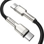 Data-кабель Baseus Cafule CATJK-D01 Type-C-Type-C 5A 100W 2м, Black
