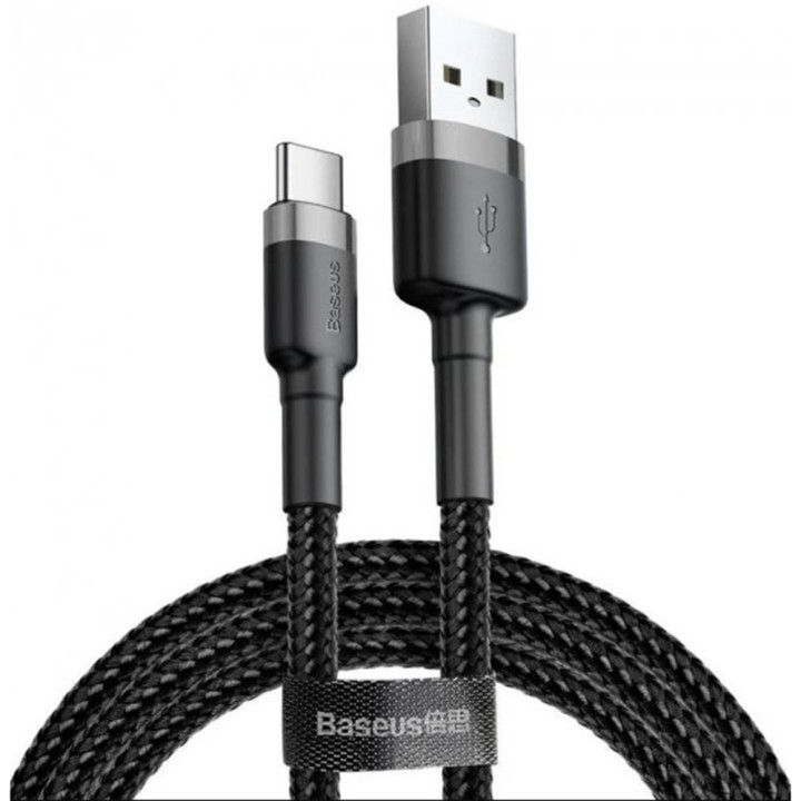 Data-кабель Baseus Cafule CATKLF CG1 USB / Type-C 2A 2м, Black