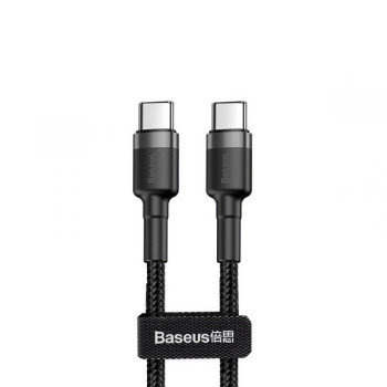 Data-кабель Baseus Cafule CATKLF-HG1 Type-C-Type-C 3A QC3.0 PD 2.0, 2m, Black