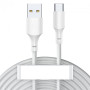 USB Cable Baseus Simple Wisdom Data Cable Kit Type-C TZCATZJ-02 (2PCS/Set) 1.5m, White