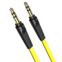 Кабель Borofone BL6 AUX (male) – AUX (male) 3.5mm 1m, Black-Yellow