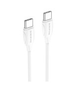 Data-кабель Borofone BX19 Type - Type-C PD 60W 3A 1m, White