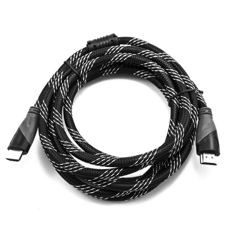 Шнур E-Cable HDMI - HDMI 1.4-V High Speed 3-м, Black