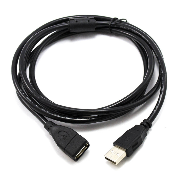 Кабель USB подовжувач 1,5м Black