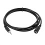 Aux кабель удлинитель Epik 3.5 мм mini-jack (M) - (F) 1.5 м, Black