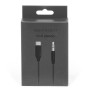 Кабель переходник Epik Type-C to AUX mini jack 3.5 mm hi-fi stereo 1м, Black