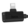 Переходник разветвитель Hoco LS9 Lightning - Lightning 1,2м Black