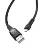 DATA-кабель Hoco S6 Sentinel Lightning 1.2-м. Black