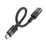 USB кабель HOCO U107 Type-C (Male) to Type-C (Female) 3A 1.2m, Black