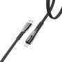 Data-кабель Hoco U70 Splendor Lightning 1,2-м. Black-Gray