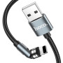 Data-кабель Hoco U94 Universal Rotating Lightning 1.2 м, Black