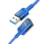 USB Подовжувач Hoco U107 USB - USB3.0 (1.2m), Blue