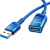 USB Удлинитель Hoco U107 USB - USB3.0 (1.2m), Blue