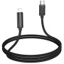 USB кабель Hoco U127 Type-C to Lightning 27W 1.2m з дисплеєм, Black