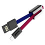 DATA-кабель Hoco U36 Mascot Micro USB 0,2м Blue Red