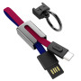 DATA-кабель Hoco U36 Mascot Type-C 0,2-м. Blue Red