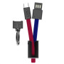 DATA-кабель Hoco U36 Mascot Type-C 0,2-м. Blue Red