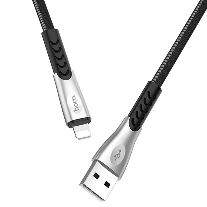 DATA-кабель Hoco U48 Superiror Speed Lightning 1,2м, Black