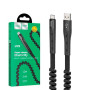 Data-кабель Hoco U78 Super Strong Elasticity Type-C 1,2м, Black