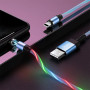 Data-кабель Hoco U90 Magnetic and RGB LED Sreamer USB - Lightning 2A, 1m