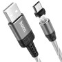 Data-кабель Hoco U90 Magnetic and RGB LED Sreamer USB - micro-USB 2.4A, 1m