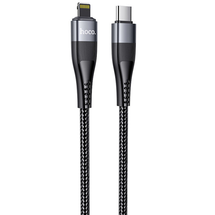 Data-кабель Hoco U99 Vortex Magnetic Cable Type-C - Lightning 3A PD20W 1.2m, Black
