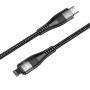 Data-кабель Hoco U99 Vortex Magnetic Cable Type-C - Lightning 3A PD20W 1.2m, Black
