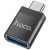 Переходник OTG Hoco UA17 USB - Type-C, Black
