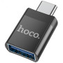 Перехідник OTG Hoco UA17 USB - Type-C, Black