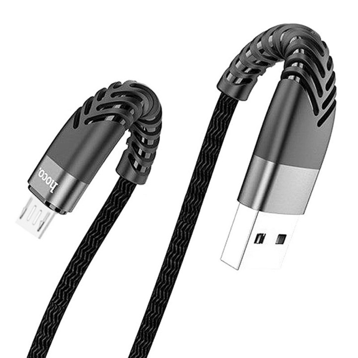 Data-кабель Hoco UD02 Micro USB, 3А, 1-м. Black