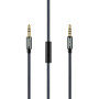 AUX кабель Hoco UPA04 "Noble Sound" микрофон 1м, Black