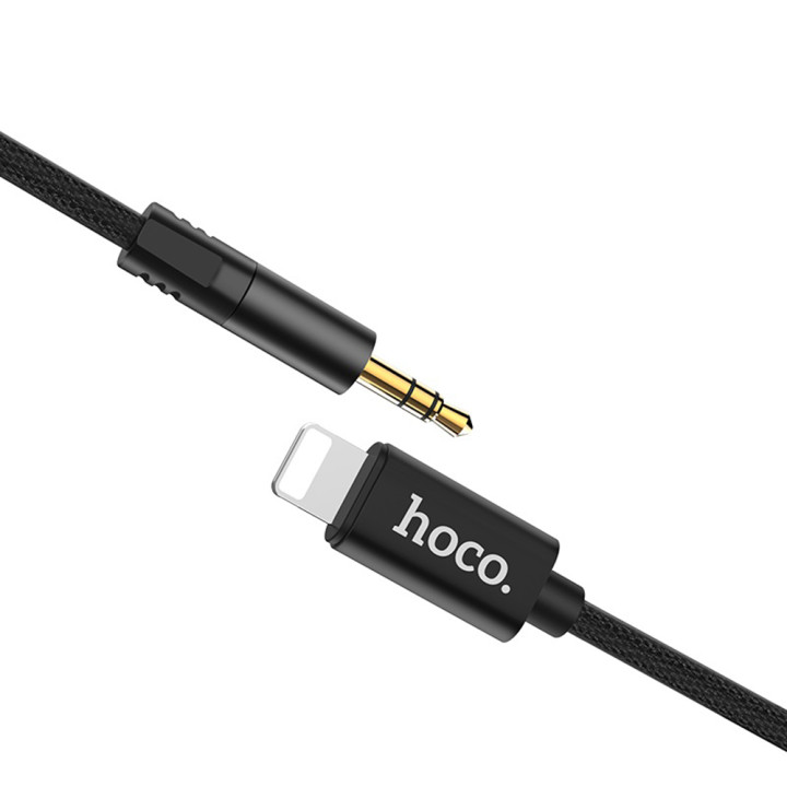 AUX кабель Hoco UPA13 lightning 1-м, Black