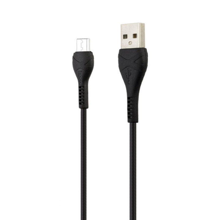 Data-кабель HOCO X37 Cool power Micro USB 3А 1м, Black