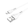 Data-кабель HOCO X37 Cool power Micro USB 3А 1м, White