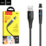 Data-кабель Hoco X60 Magnetic Charging Cable Lightninig 2A 1m, Black