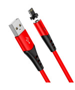 Data-кабель Hoco X60 Magnetic Charging Cable Lightninig 2A 1m, Red