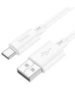 Data - Кабель Hoco X88 Gratified 60W 3A Type-C to Type-C 1m, White