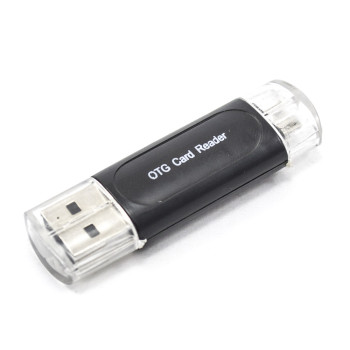Кардрідер (Card Reader) OTG C&Q microSD/SD для USB/micro USB