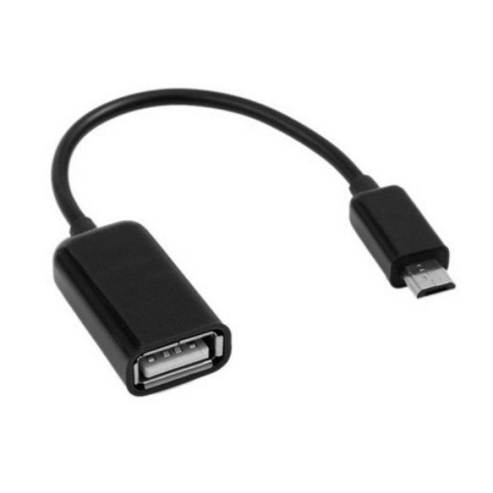 Кабель переходник OTG micro USB на USB 2.0 Black