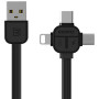 USB-кабель REMAX Lesu RC 066th 3 in 1 Lightning / micro USB / Type-C 1m