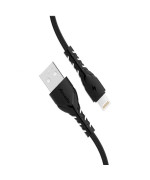 USB кабель Proda PD-B47i USB to Lightning 1m, Black