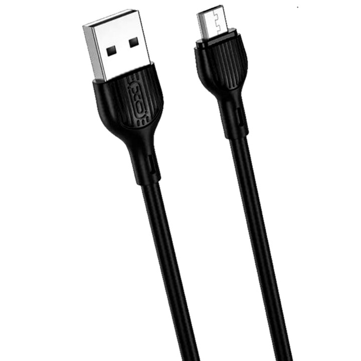 Дата кабель XO NB200 Quick Charge USB to MicroUSB 2.1A 2m, Black